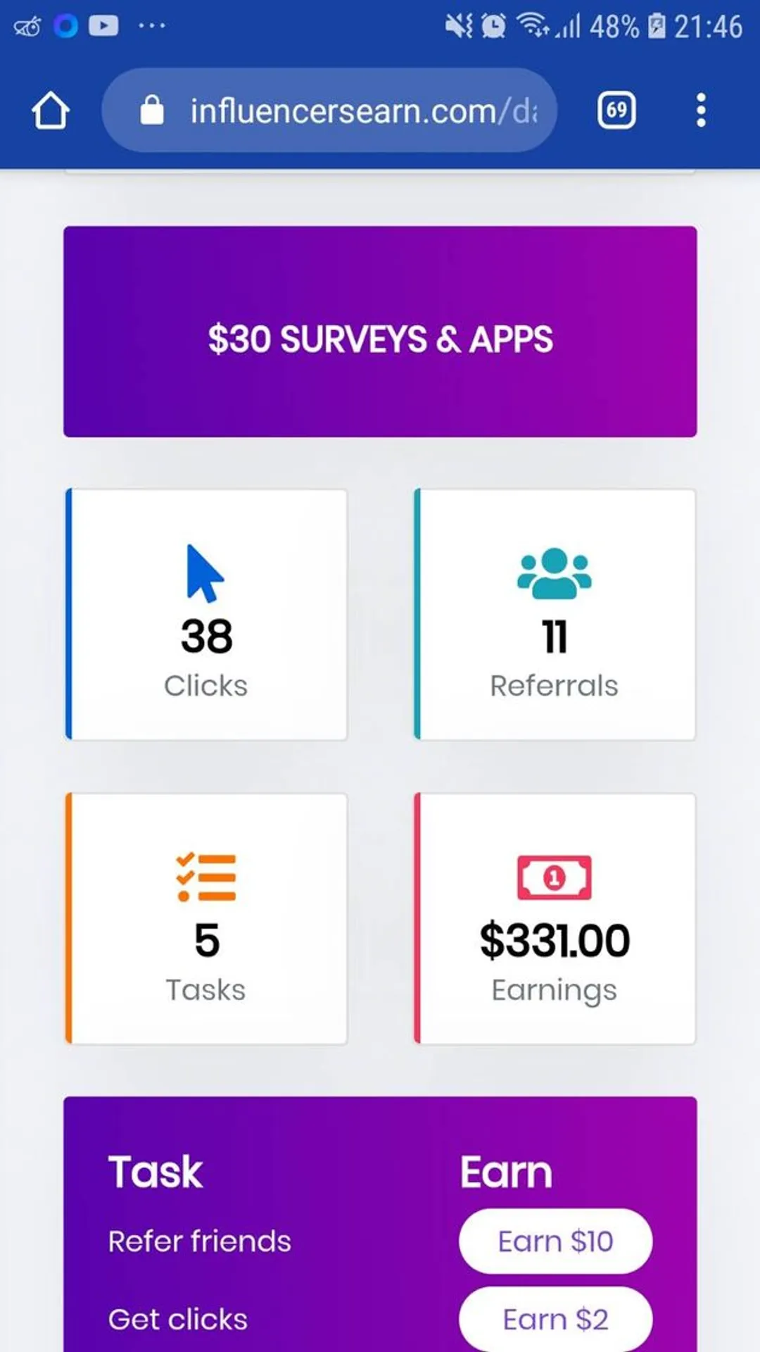 Influencersearn
