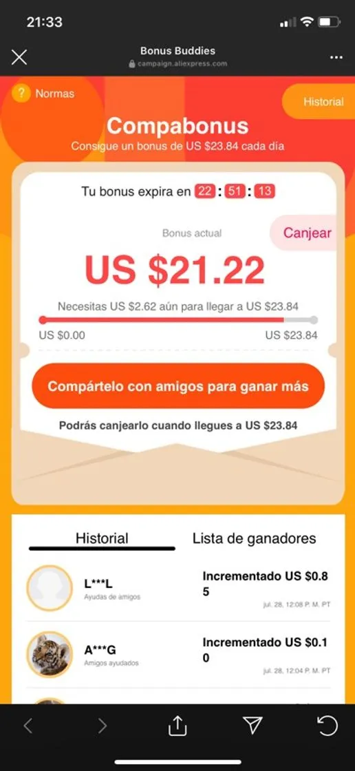 Gana 20 euros en AliExpress