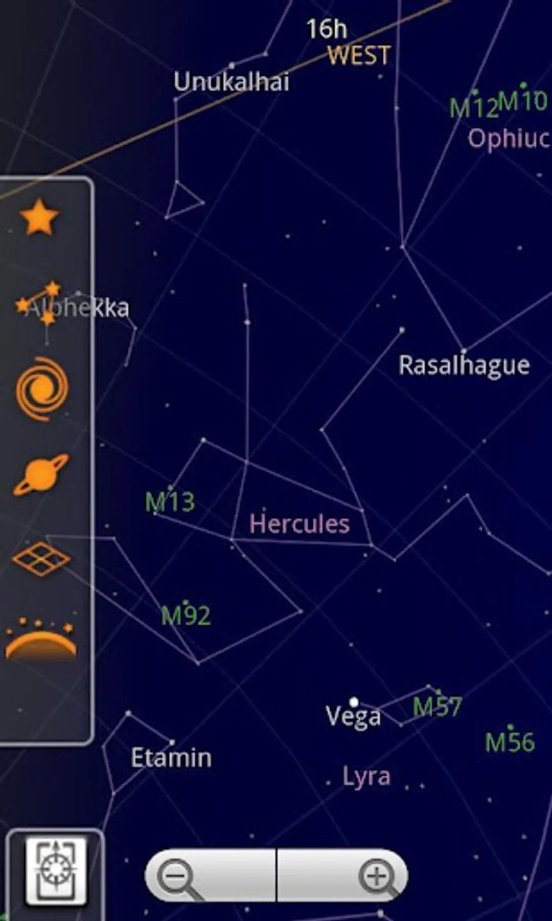 Sky map app