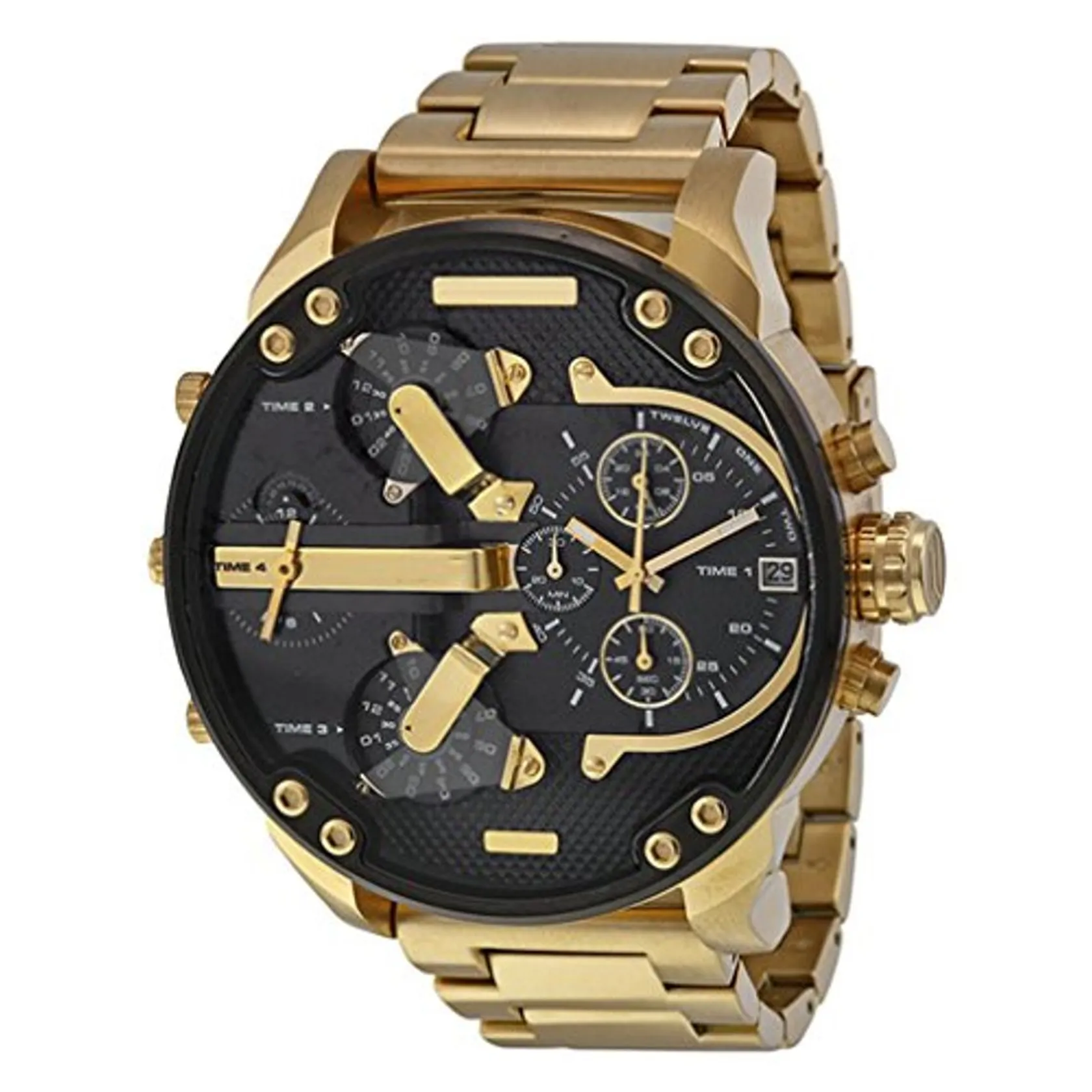 fenkoo Hombres uhrquarz impermeable de deportes reloj calendario auténtica Acero Inoxidable Reloj