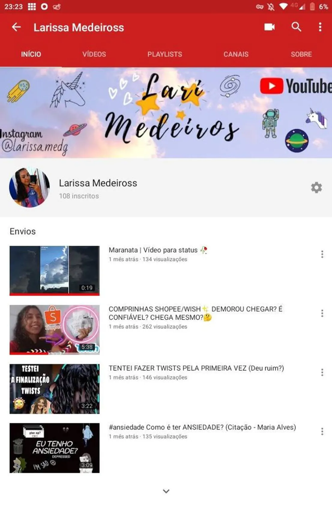 Meu canal no YouTube ๐บ๐๐ป