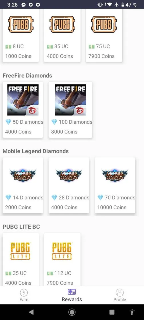mGamer-WinFree Diamonds, UC, Royal Pass & Cash - Google Play