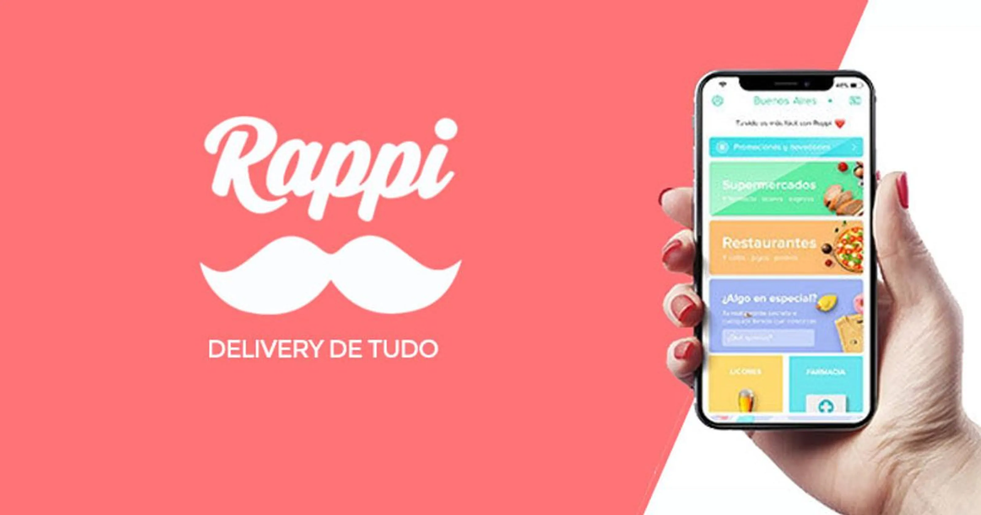 Comida entregue em casa com Rappi