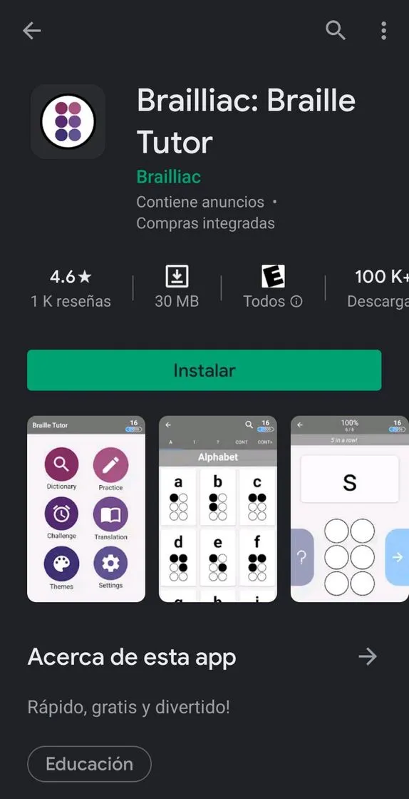 Brailliac: Braille Tutor