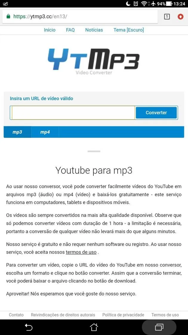 YouTube download de áudio e vídeo 🎬