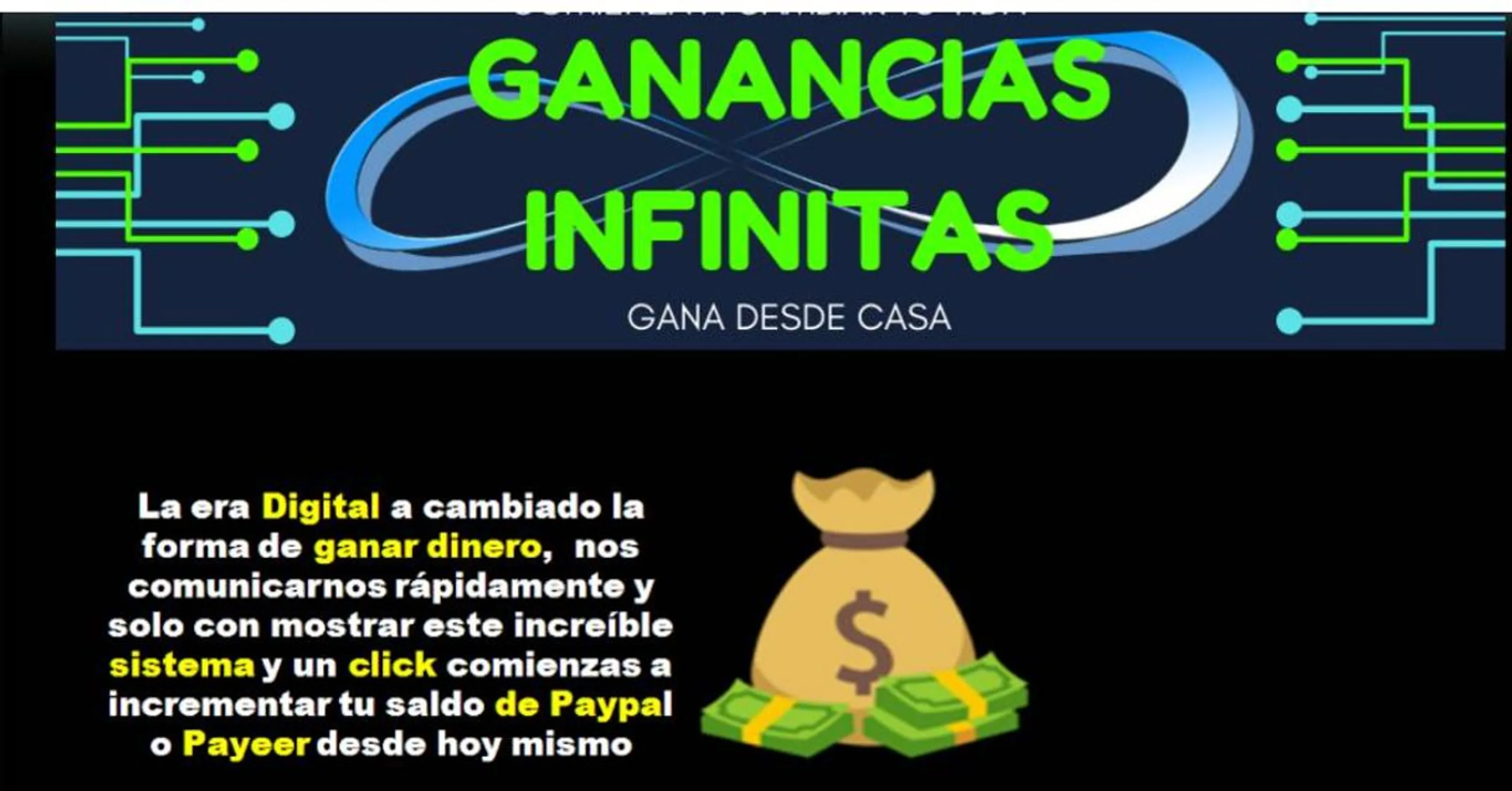 Ganancias infinitas