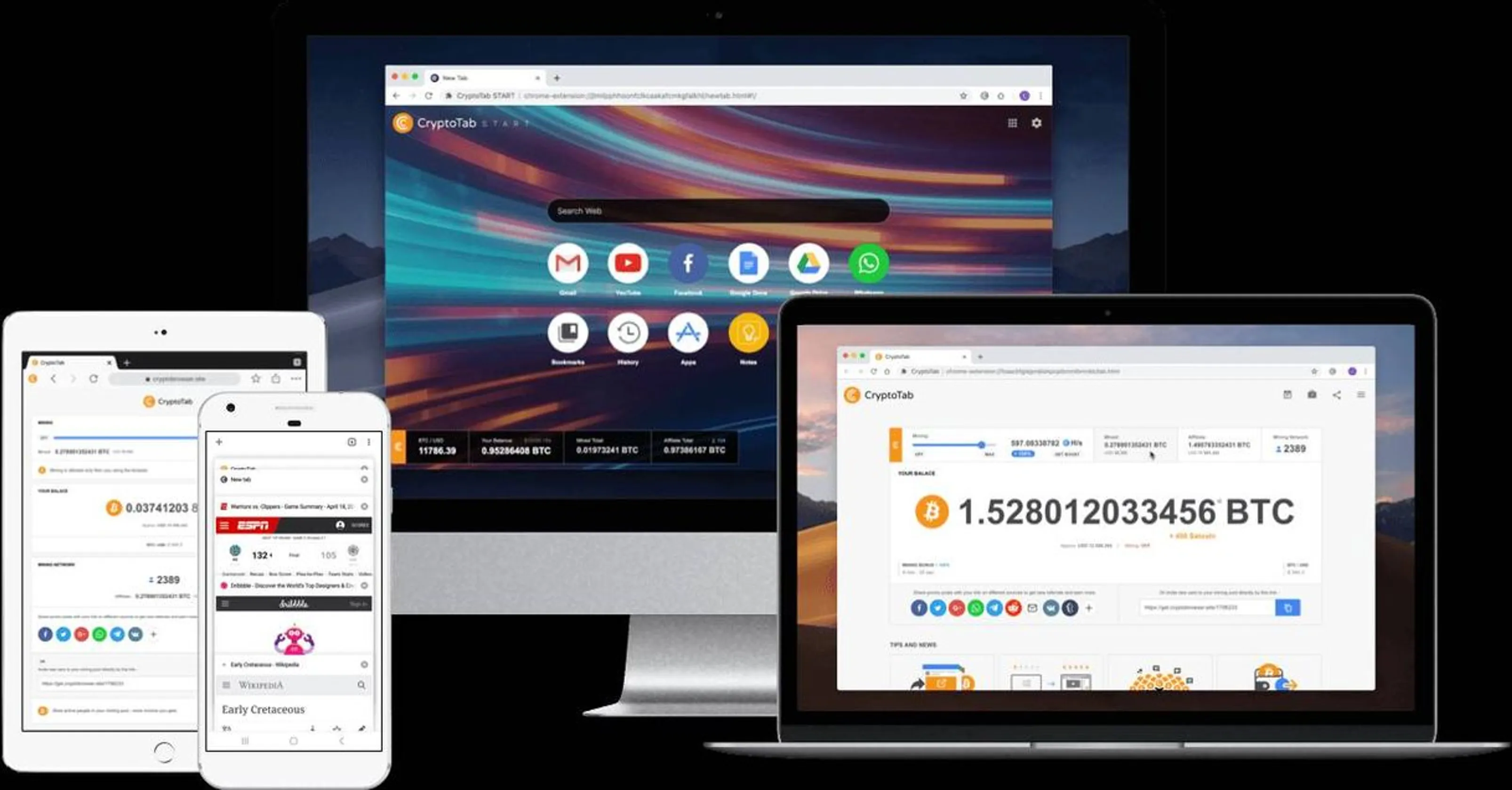Try CryptoTab, the world's browser with mining functionality