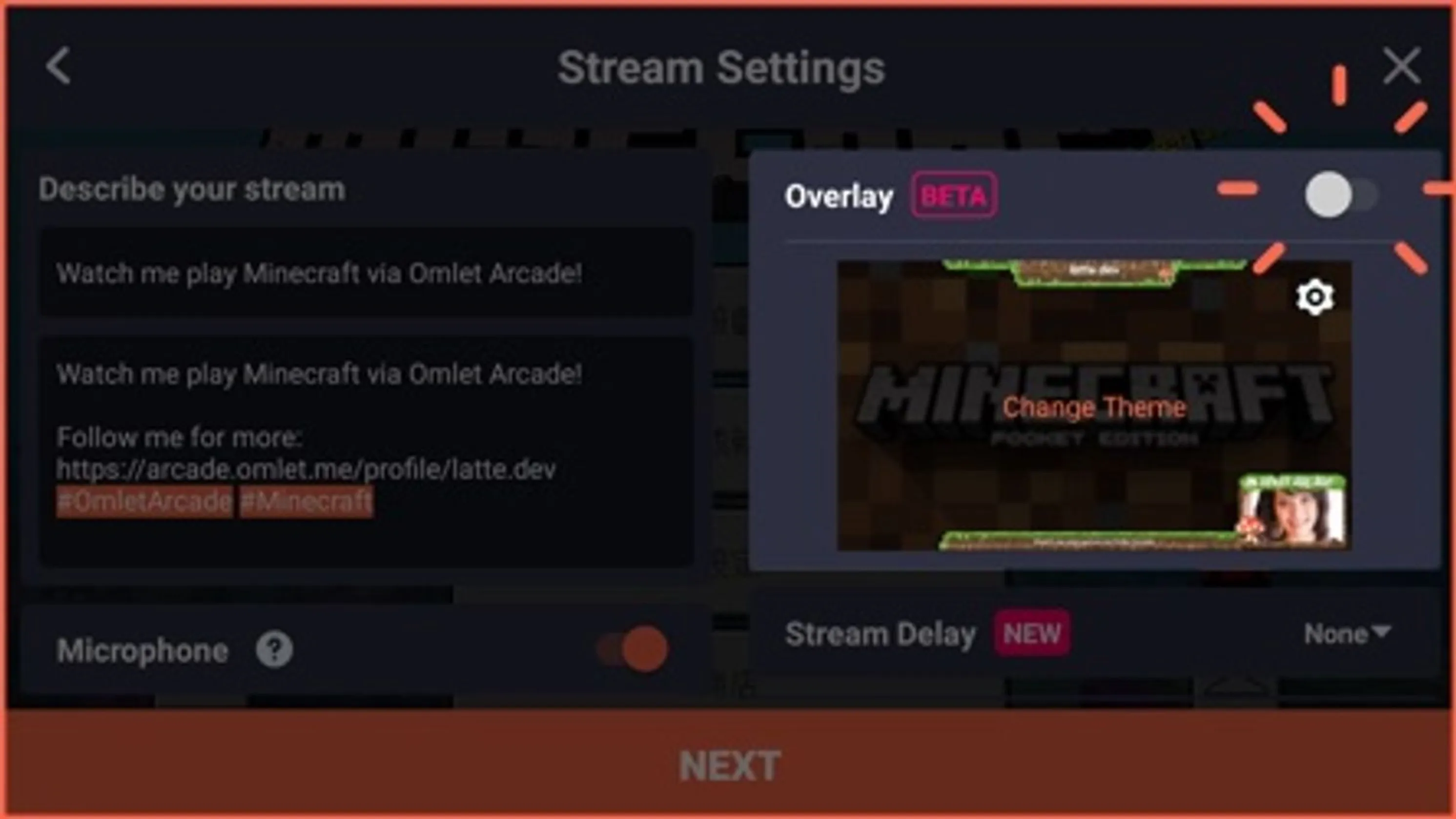 Omlet Arcade - Transmitir jogo