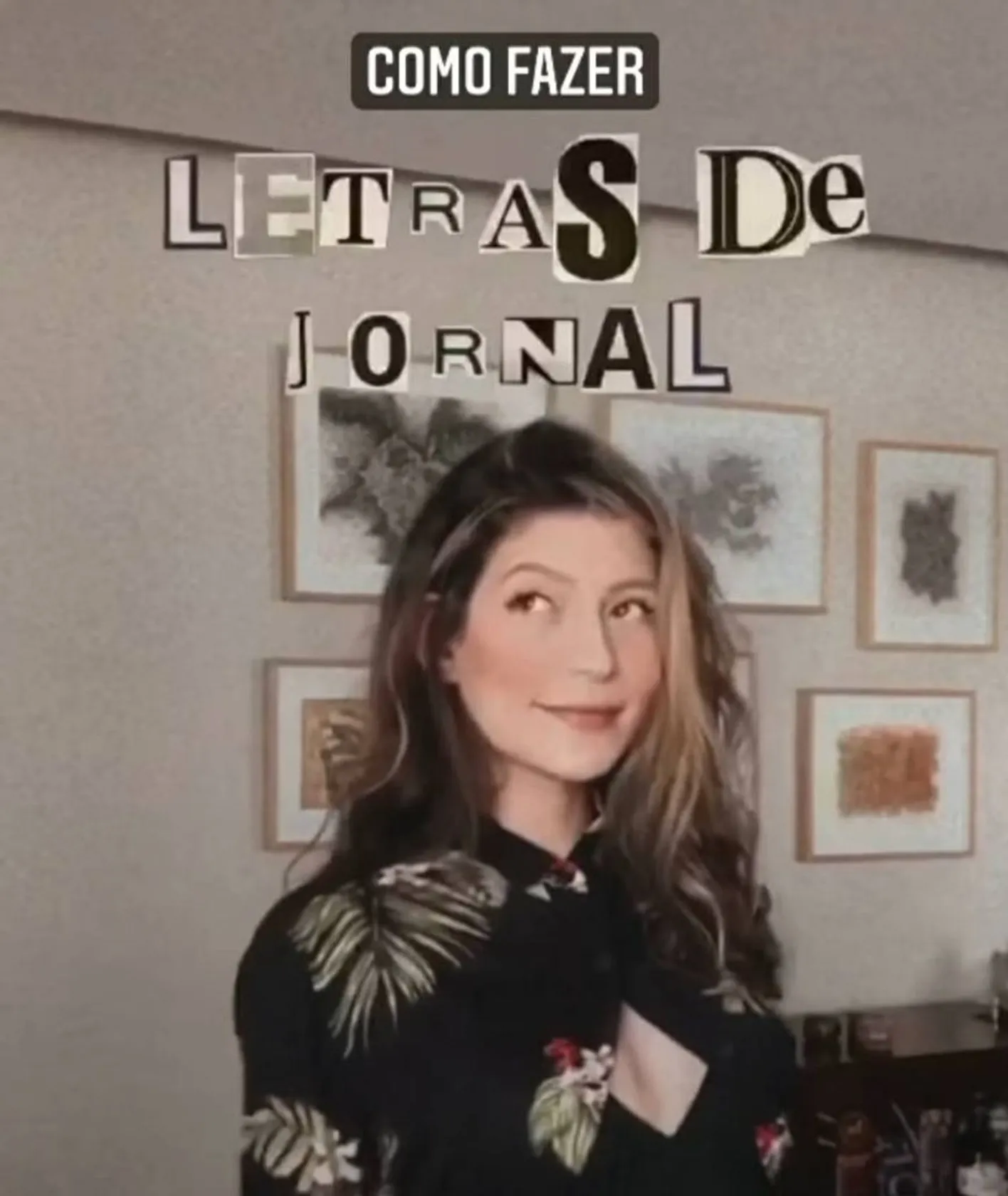 ⚡Letras de jornal - Tutorial no link⚡