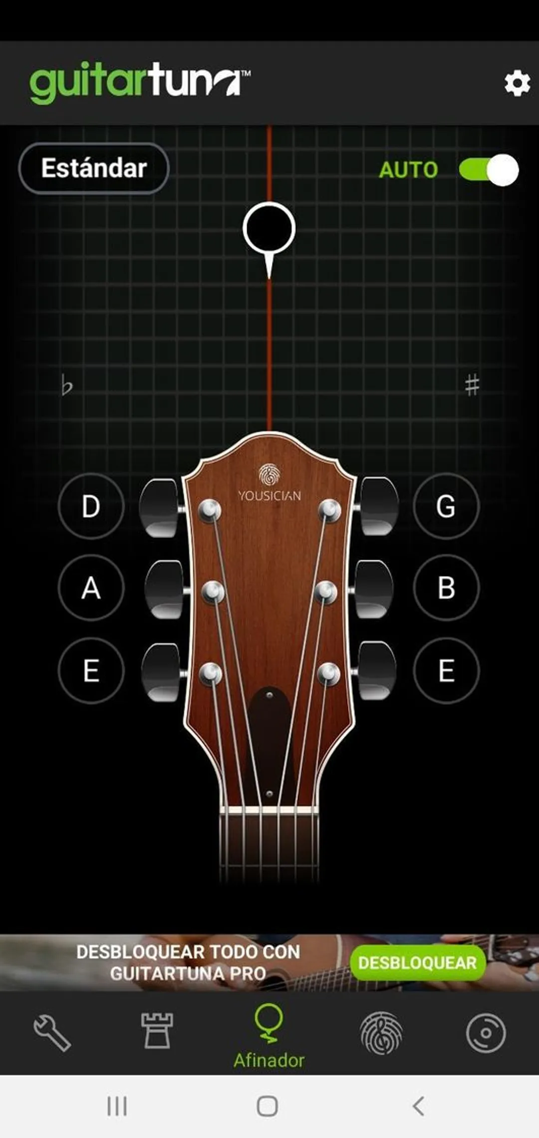 Afinador guitarra -Guitar Tuna