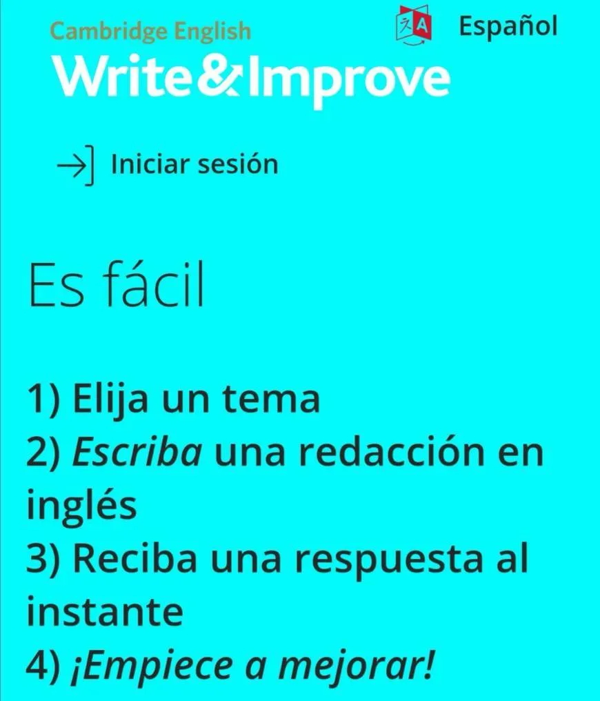 Write and improve