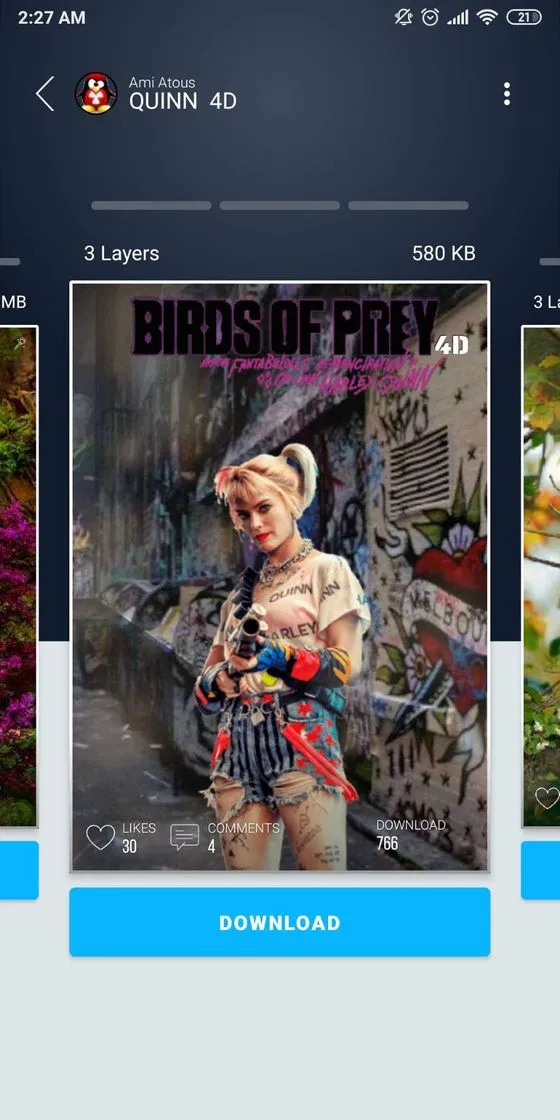 3D Wallpaper parallax