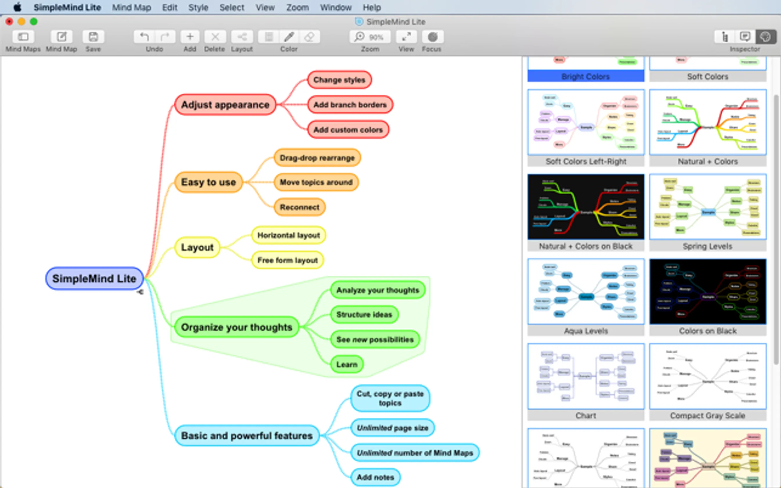 SimpleMind+ Mapas mentales en App Store
