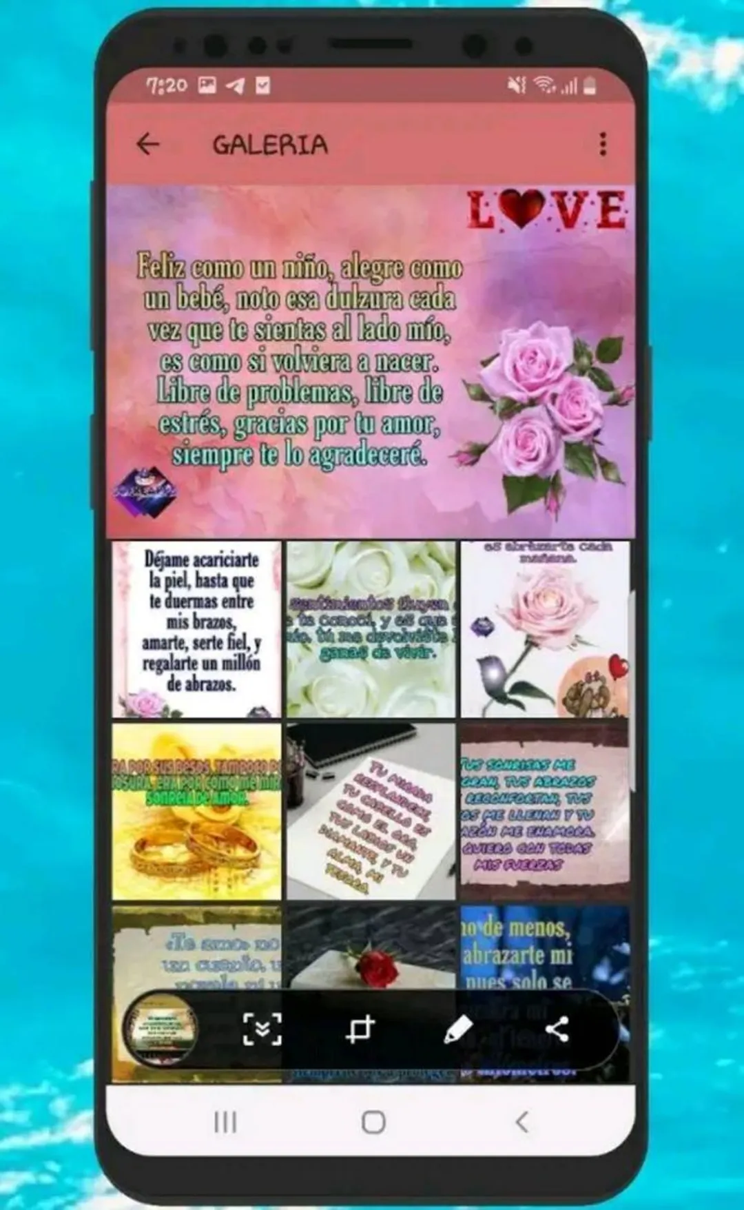 Una aplicación de contenido de imágenes para compartir