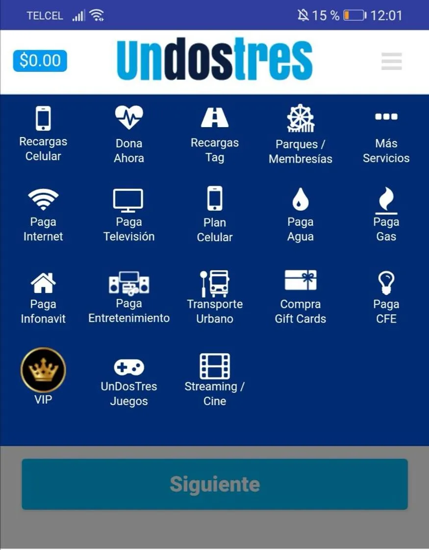 Uno, dos,tres pagos y compras de servicios