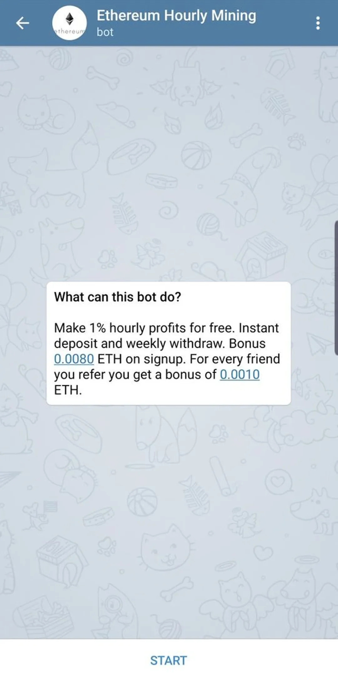 Eth miner telegram