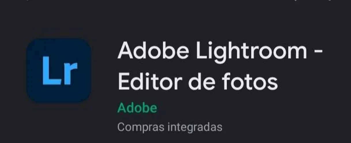 Lightroom editor