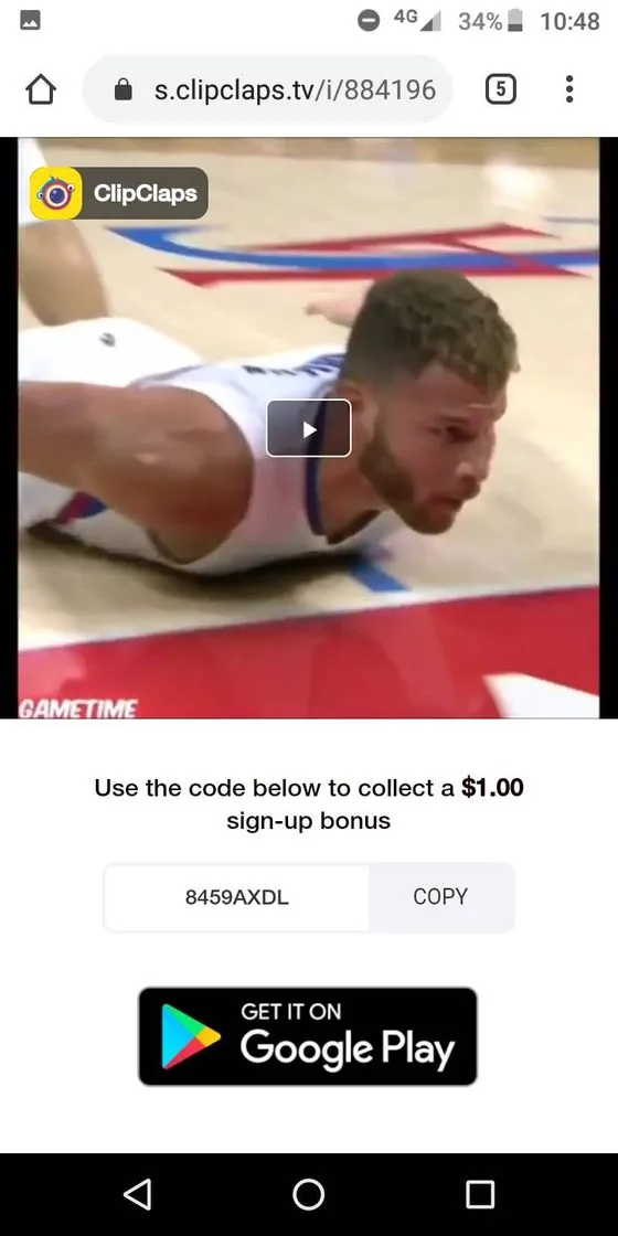 Clipclaps $ 1 USD
