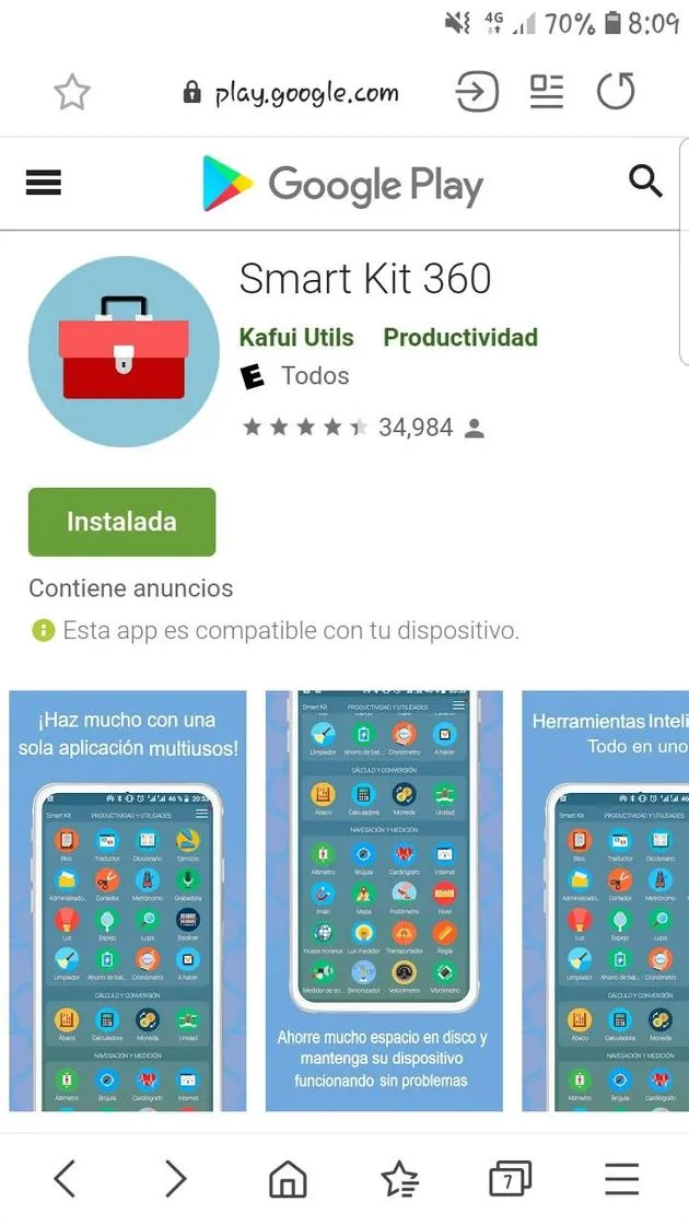 Aplicación para Android.
