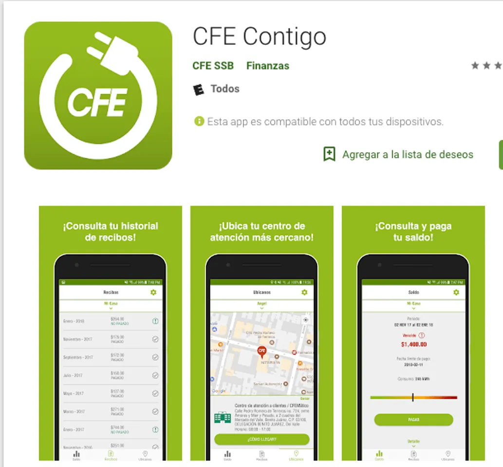 App para pagar la luz