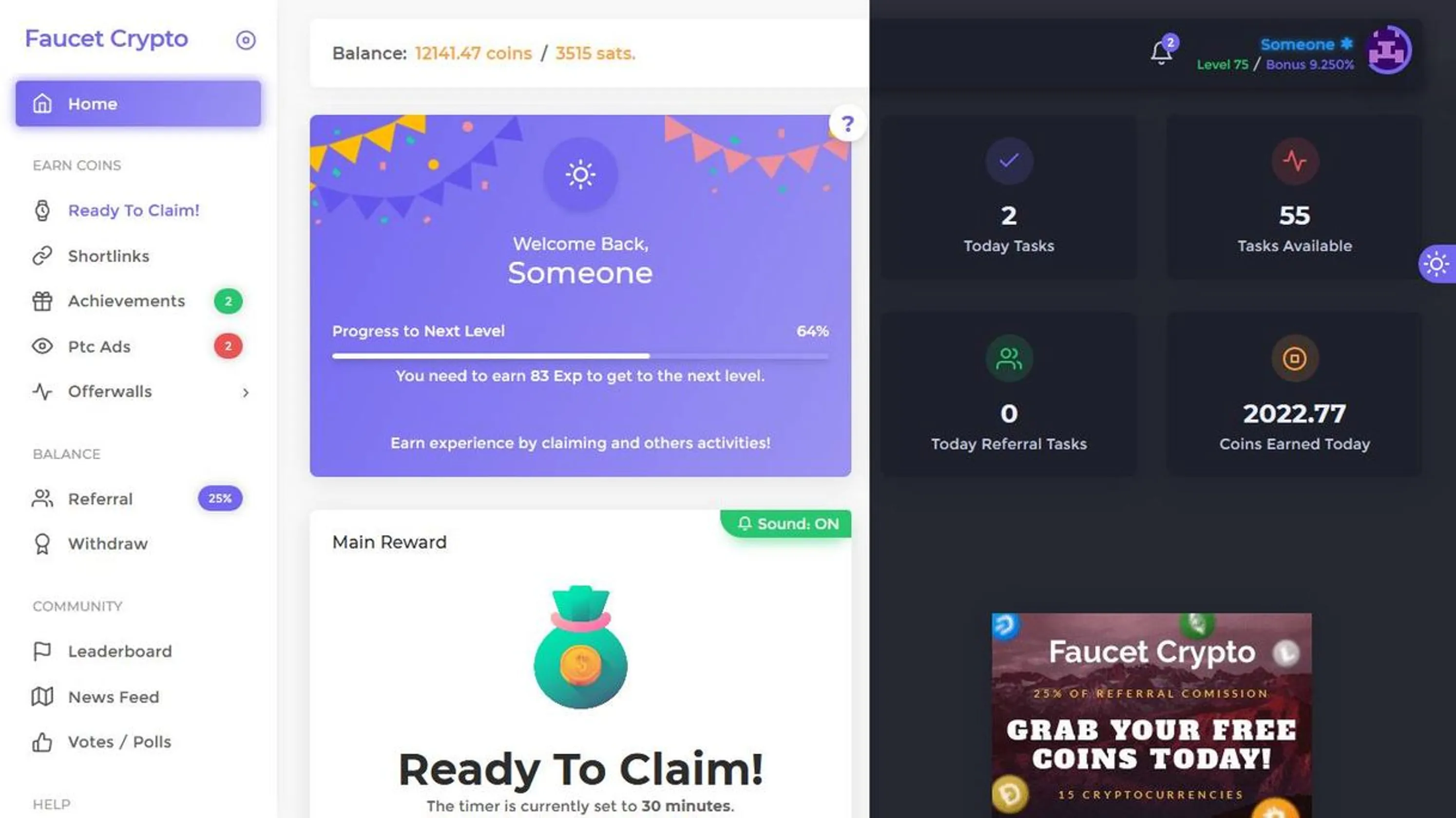 FaceutCrypto (Crytomonedas Gratis)