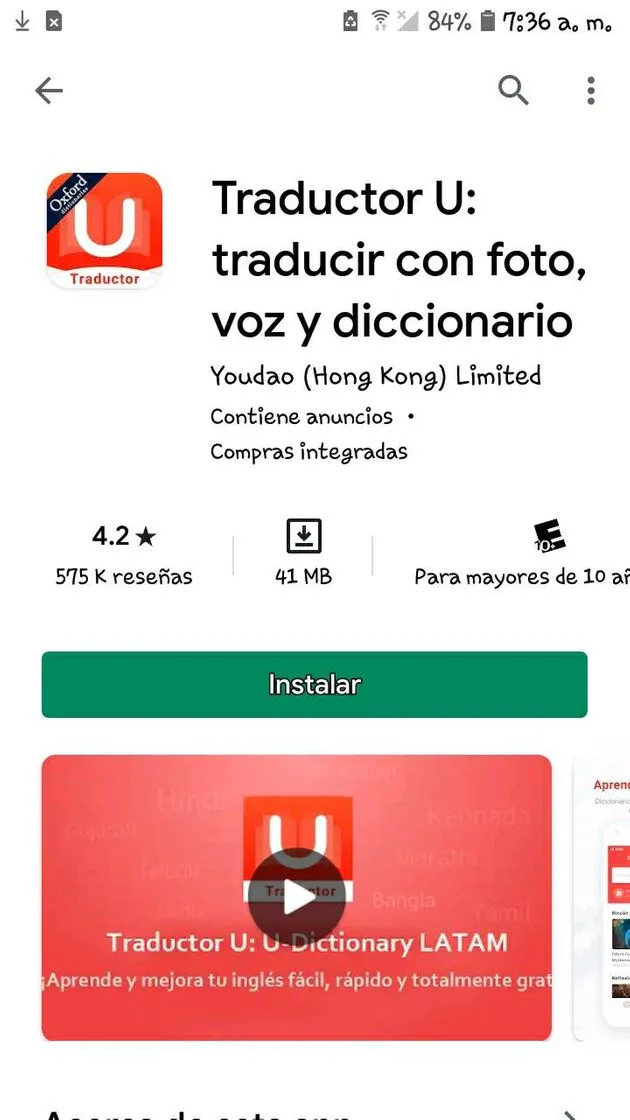 Traductor U: Oxford y Larousse Español Gratis - Apps en Google Play
