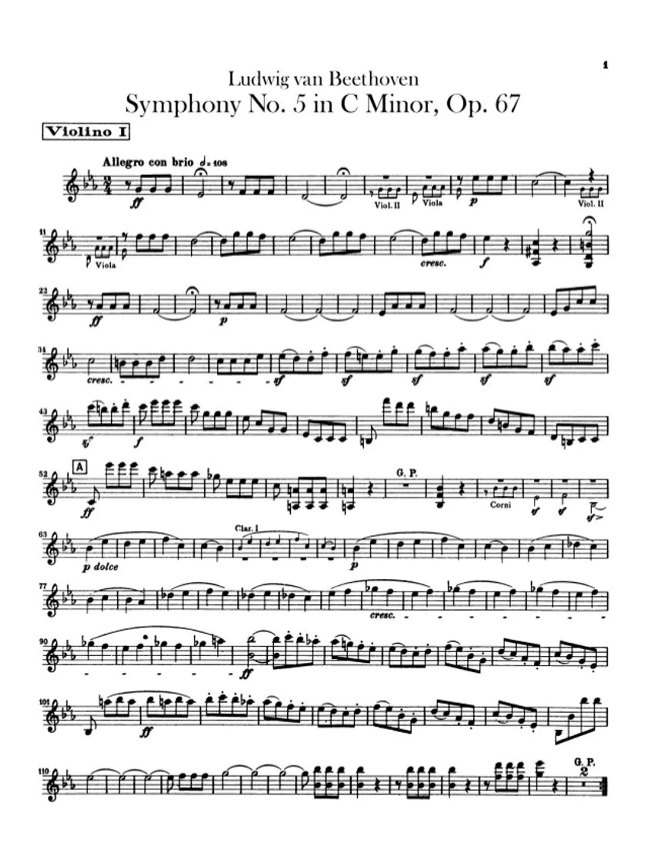 Beethoven- n.°5 Sinfonía