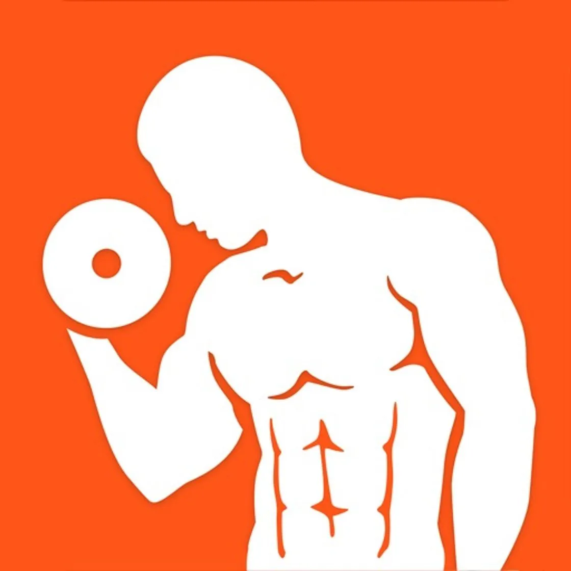 Workout with dumbbells