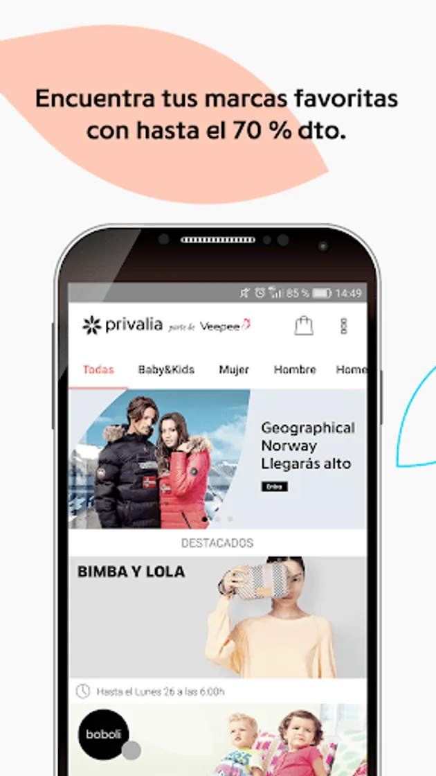 Privalia - Outlet de moda con ofertas de hasta 70%