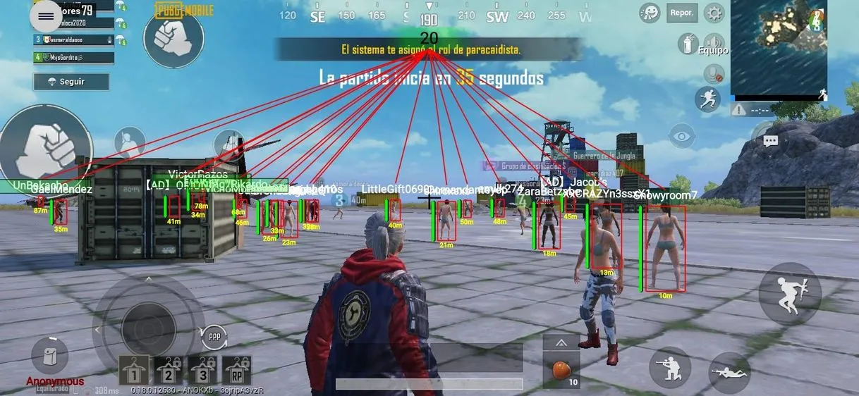 Pubg Mobile hack complemento de la pasada aplicación