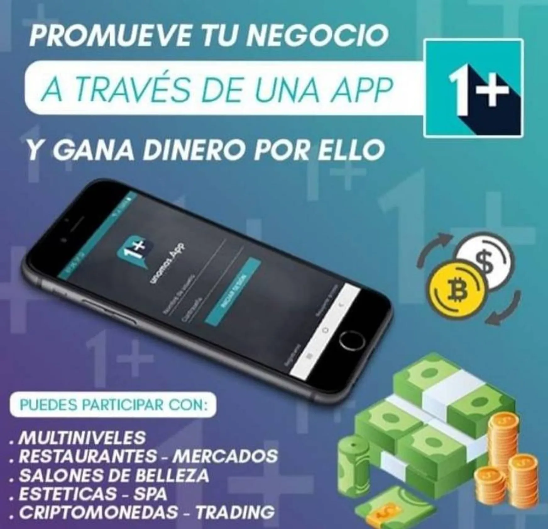 Hola Te invito a conocer la nueva aplicación 1+ Winner que