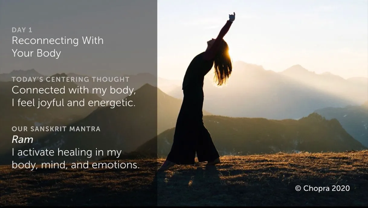 Nueva meditación de este gran ser: Deepak Chopra.