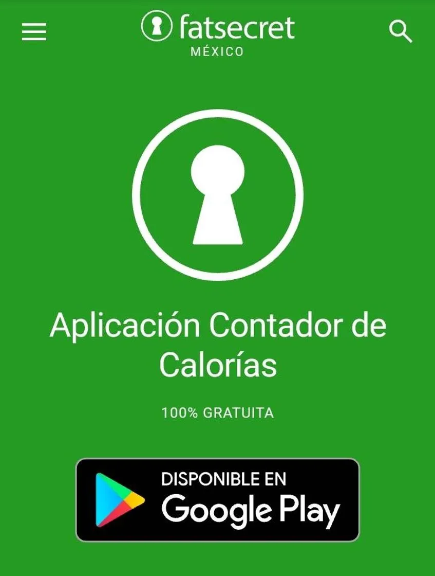 FatSecret México - Contador de Calorías y Control de Dieta
