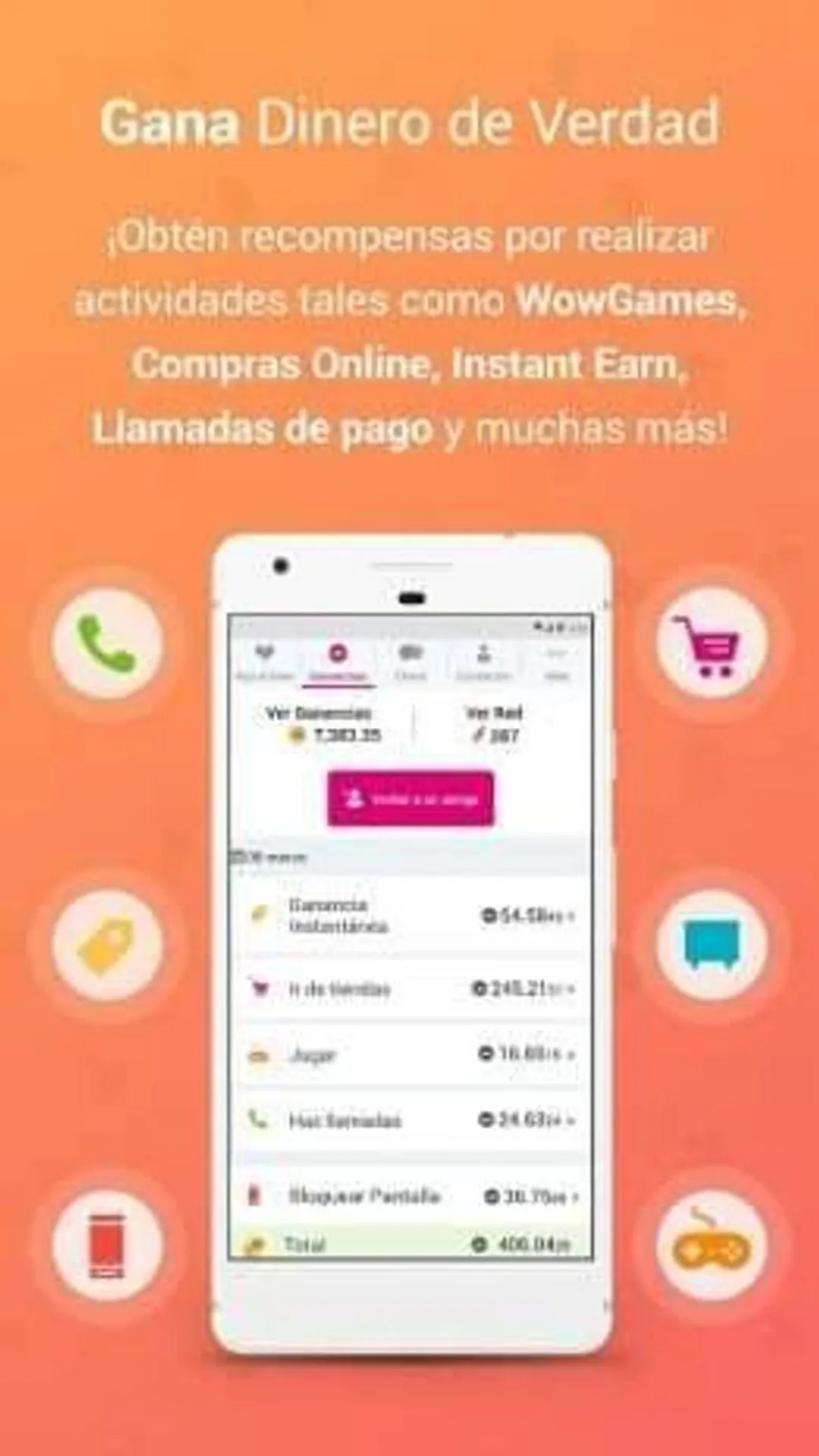 WowwAp app para generar dinero sin inversión muy buena..