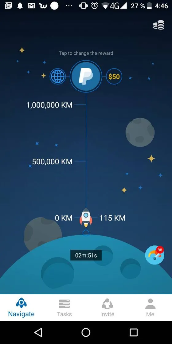 TreasureHunt reward