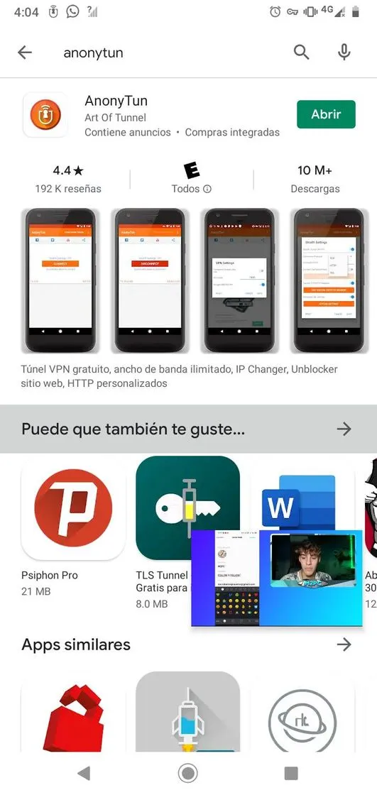 apk para tener internet gratis, ayudame y te ayudo a config