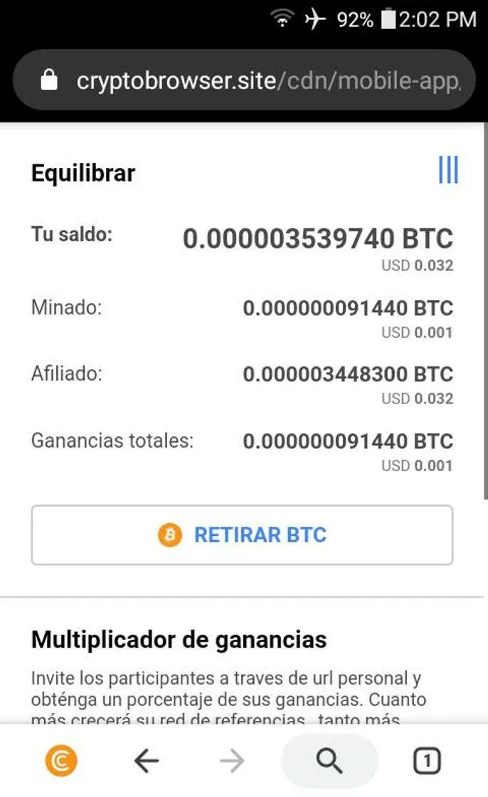 Aplicación para ganar criptomonedas con subminado.