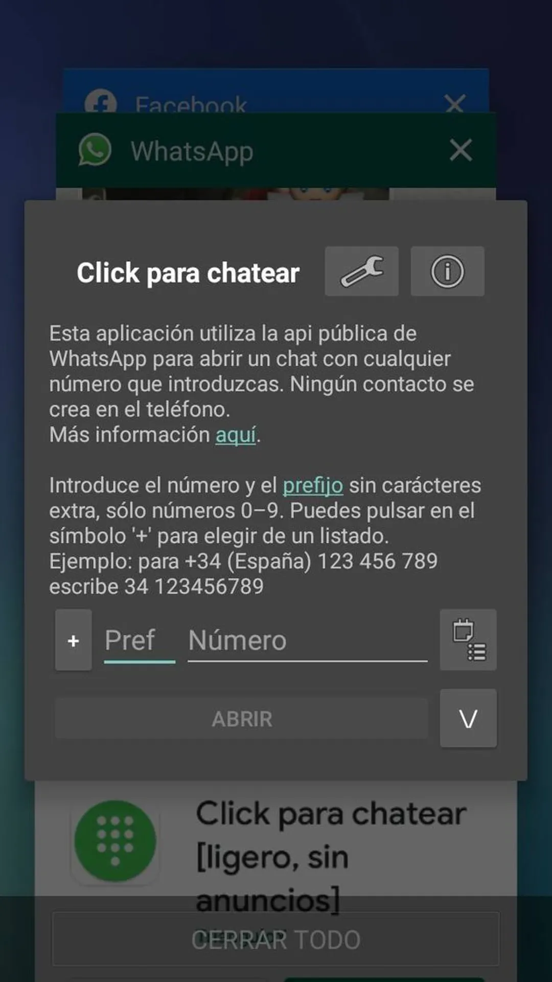 clik para chatear