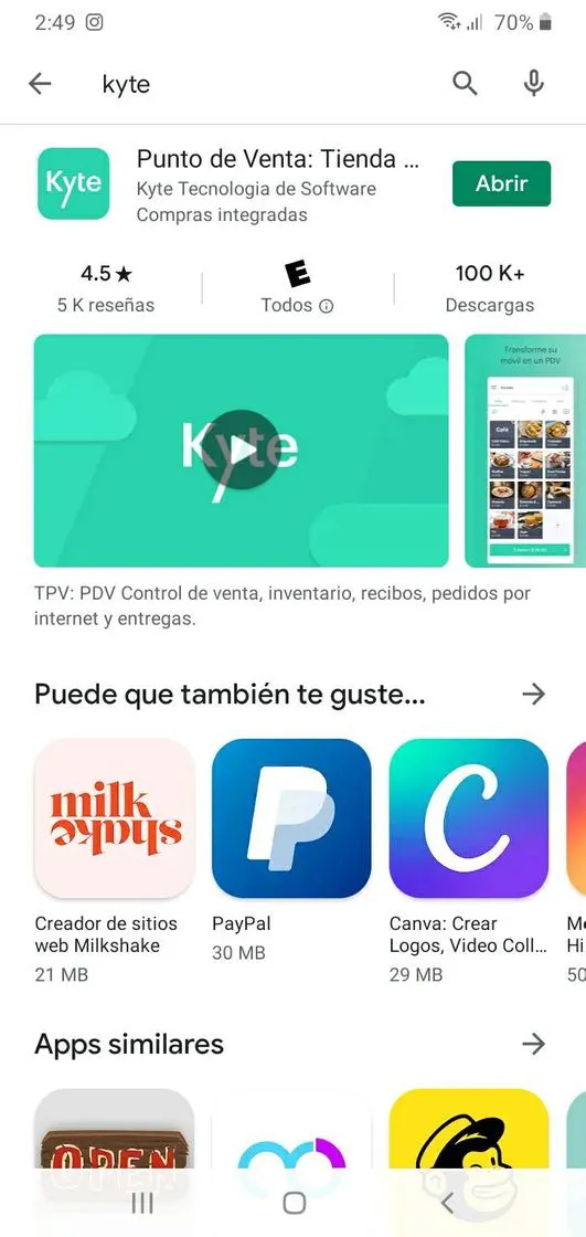 Kyte:Tienda Virtual.