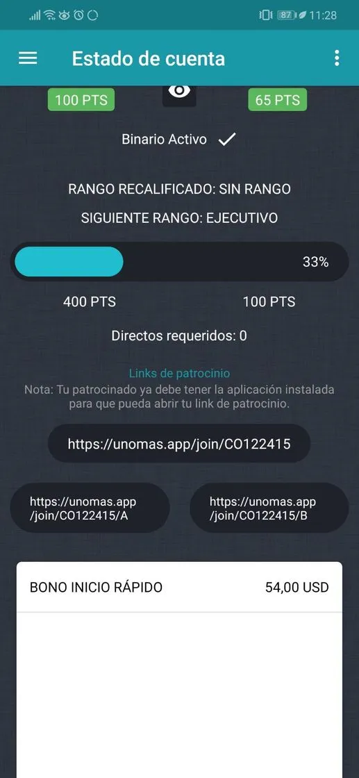 App 1+ multinivel de referidos