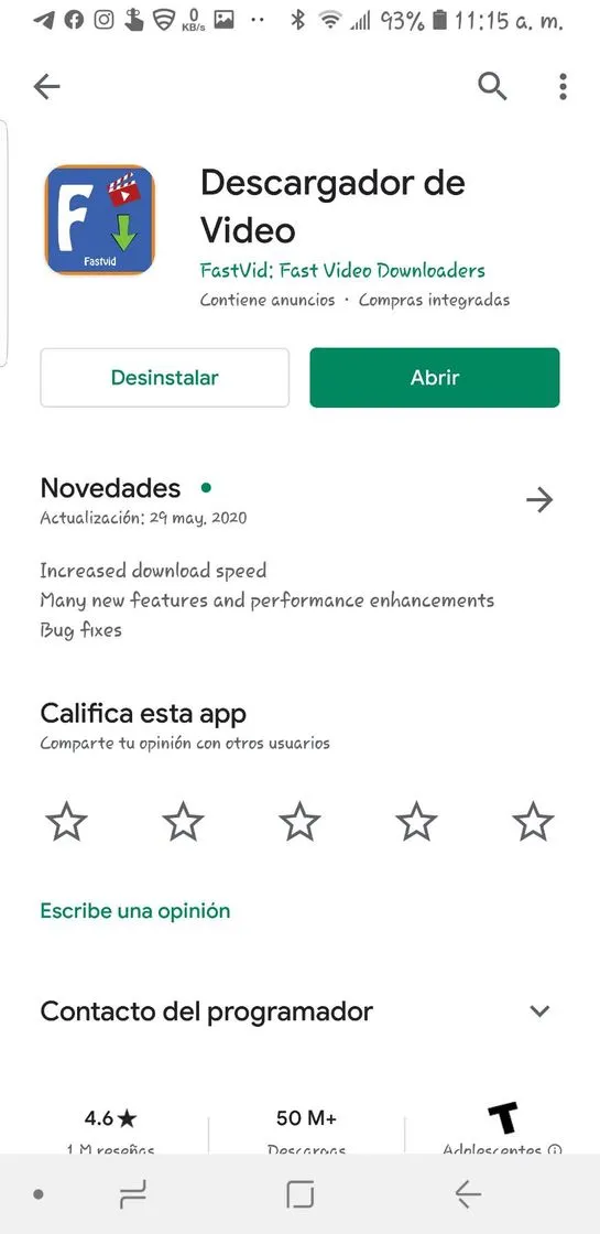 APP para descargar los vídeos de facebook de forma facil.