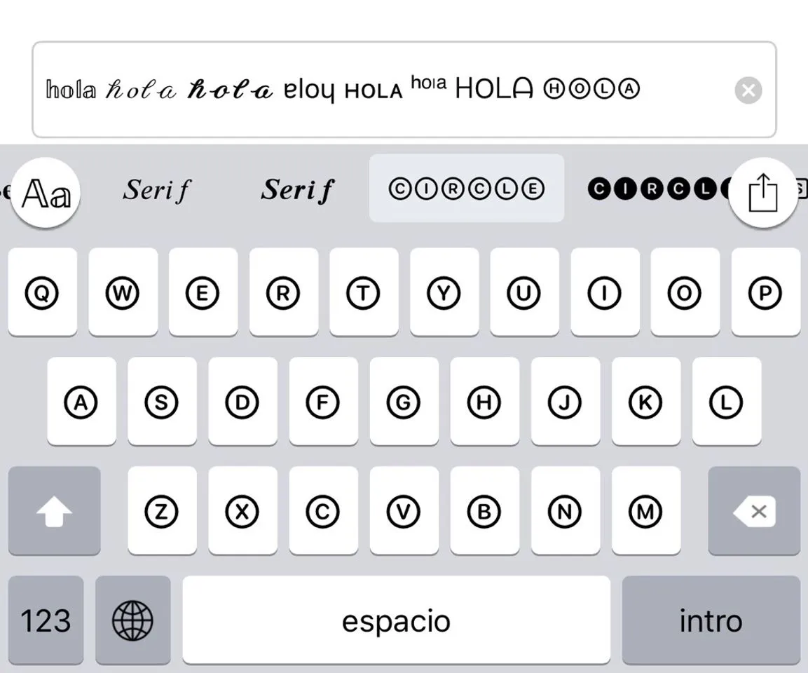 App de tipografías