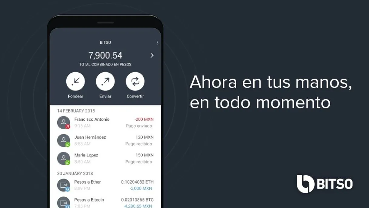 Bitso una app de wallet en cripto monedas