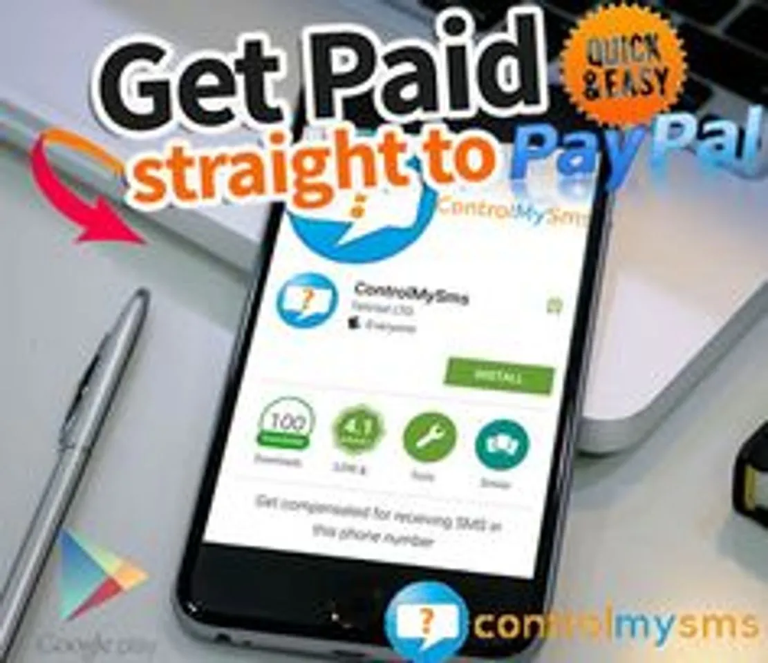 Get paid for receiving SMS in your Android phone with ControlMySMS