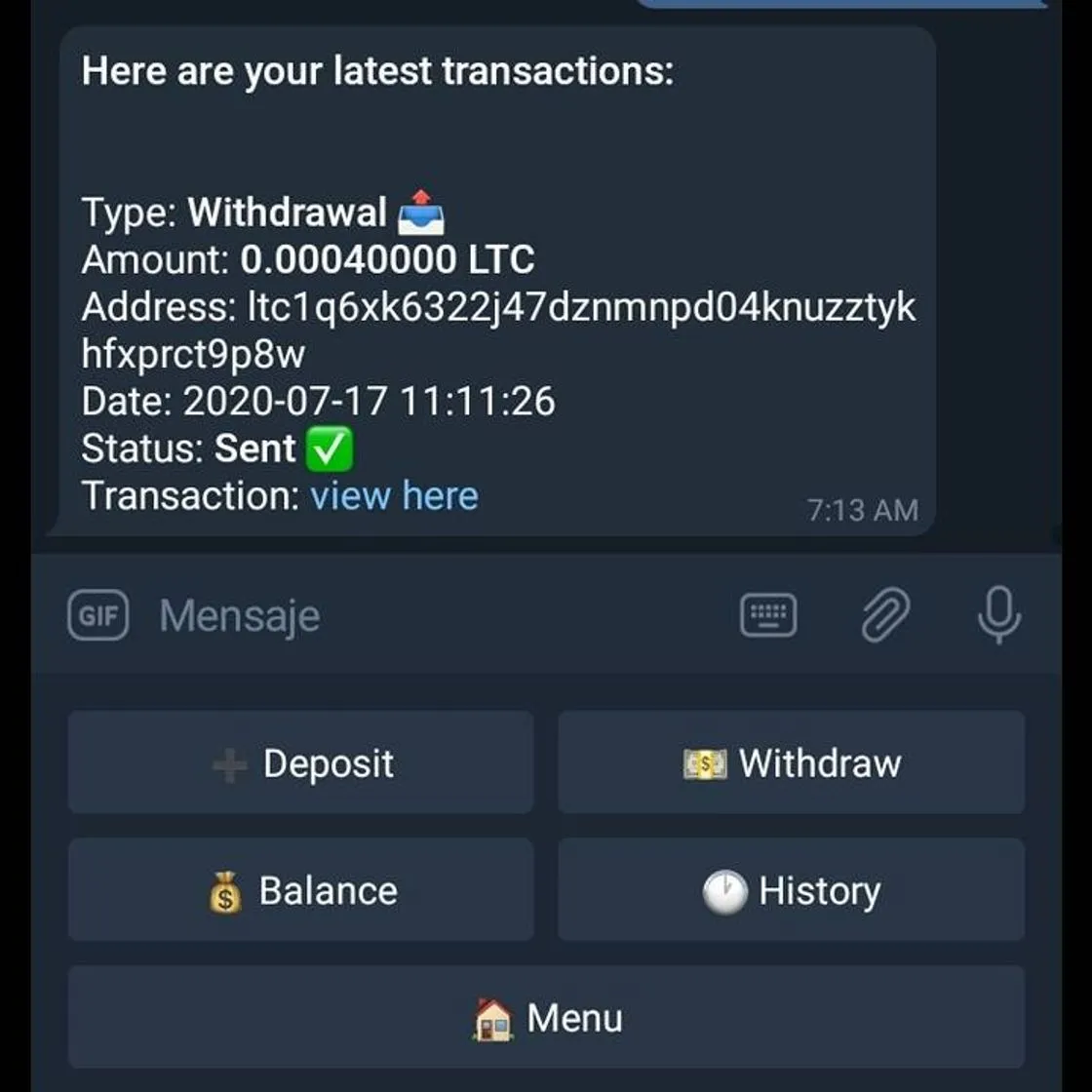 Bots🤖 Telegram Para Ganar Litecoins Gratis 🆓 💵 💵 💵
