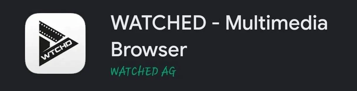 App de Watched es una app de series y películas gratis.