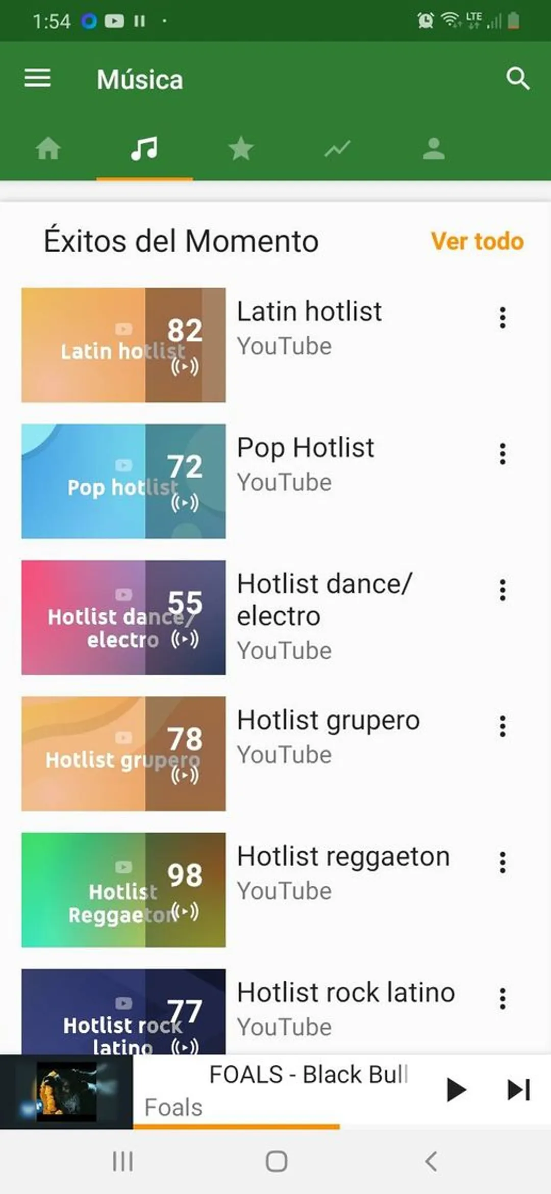 App para descargar y escuchar música y videos sin interrupc.