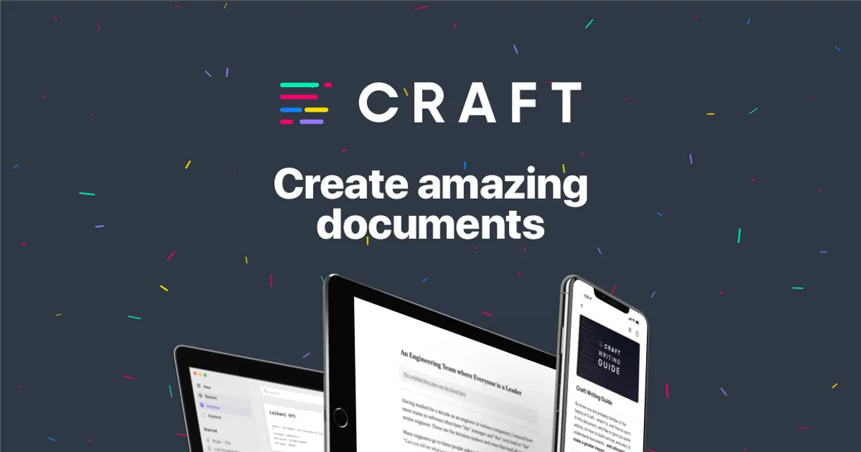 Craft - Create Amazing Documents