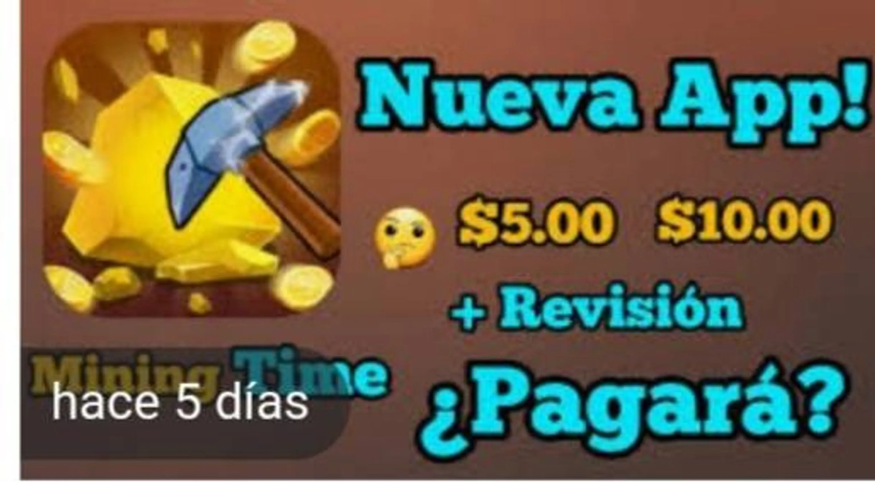 Mining Time. App que termite ganar hasta 200 USD👩💻