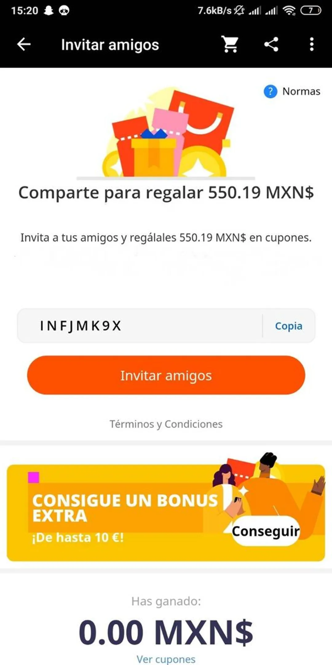 Cupón de descuento